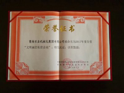 “乐玩国际娱乐文明诚信私营企业”荣誉证书